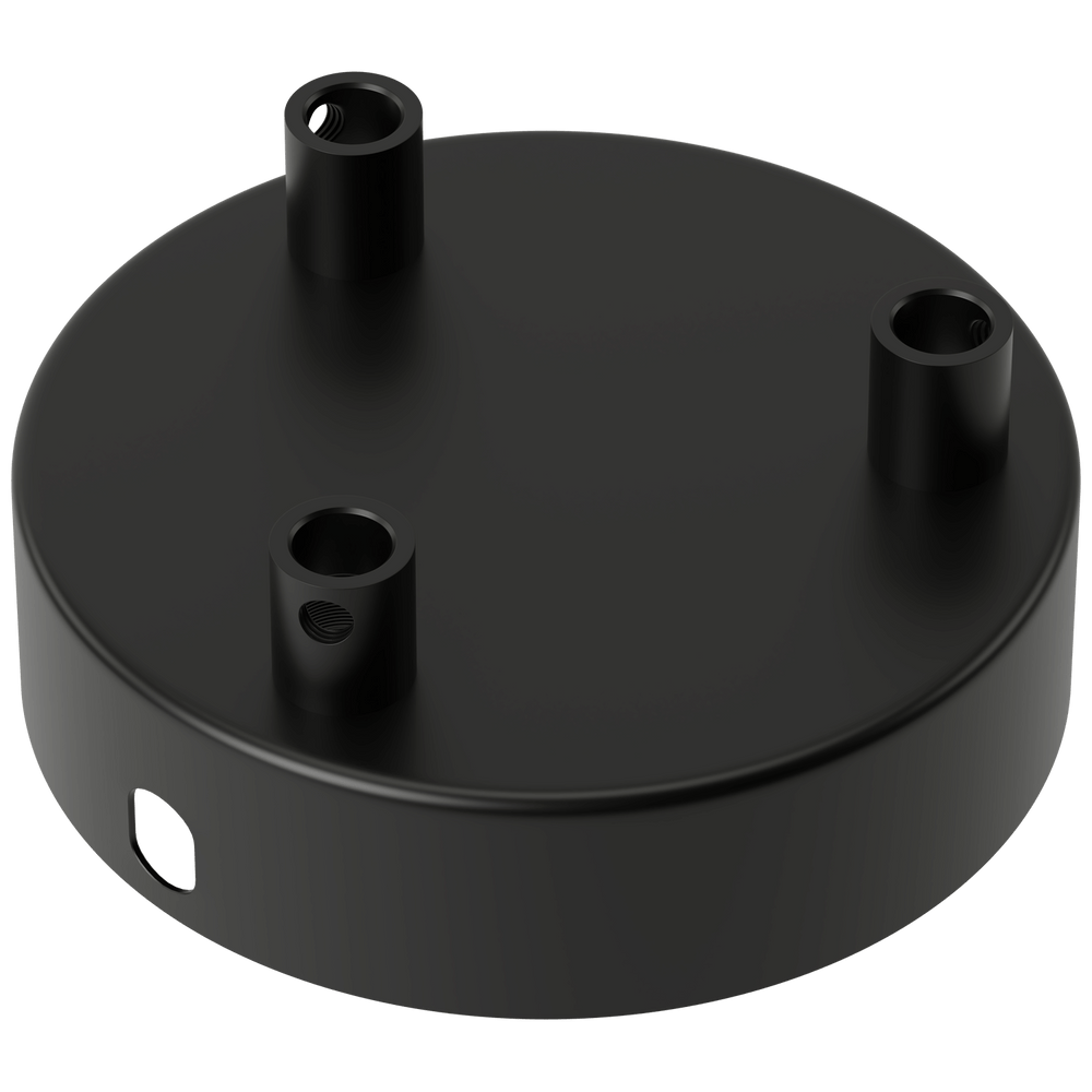 Calex Creations Plafondplaat - 3 gaten - Zwart