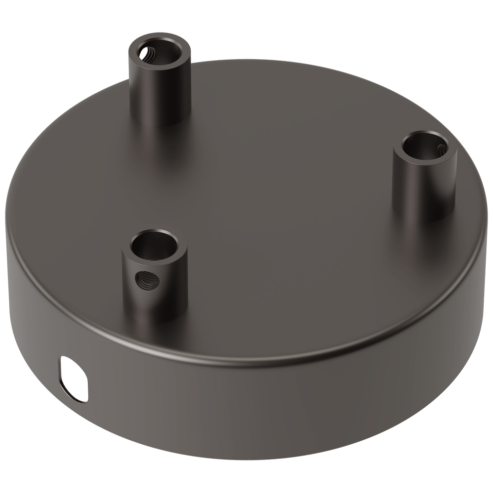 Calex Creations Plafond plaat - Zwart - 3 gaten