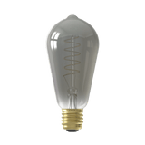 Calex Spiral Filament LED Bulb - E27 - ST64 - Titanium
