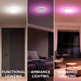 Calex Smart Halo Plafondlamp - 30cm - RGB + CCT - Wit