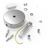 Calex Creations Plafond plaat - Nikkel - 1 gat