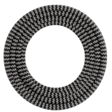 Calex Creations Fabric cable - Black/White - 1.5meter