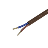 Calex Creations Textiel kabel - Bruin - 1.5meter