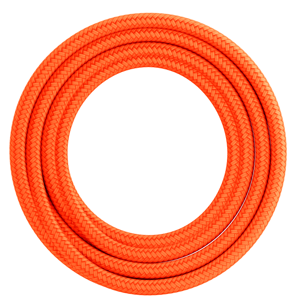 Calex Creations Fabric cable - Orange - 1.5meter