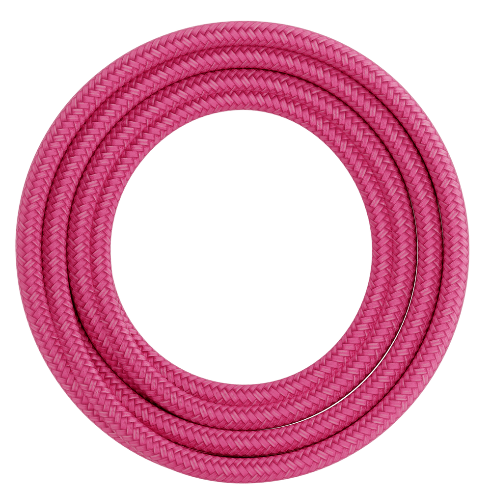 Calex Creations Fabric cable - Pink - 1.5meter