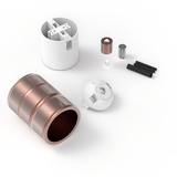 Calex Creations Lamphouder - Koper - E27 - 3 Ring model