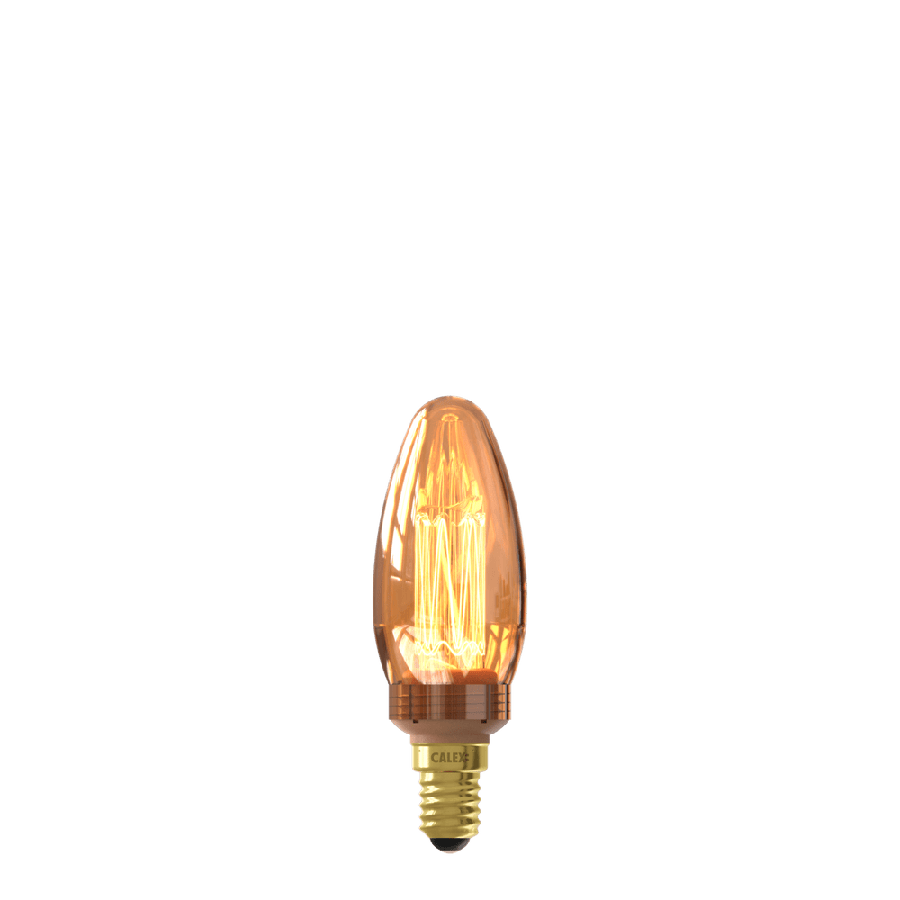 Calex Ampoule LED Crown - E14 - B35 - Or