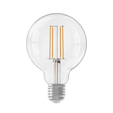 Calex Lampe LED à filament - E27 - G95 - Transparent