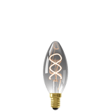 Calex Lampe LED à filament Flex - E14 - B35 - Titane