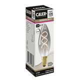 Calex Lampe LED à filament Flex - E14 - B35 - Titane