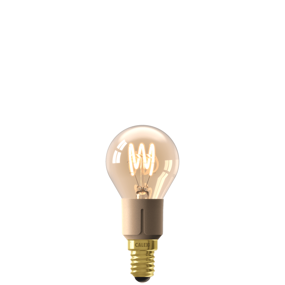 Calex Flex Filament LED Lamp - E14 - P45 - Goud