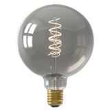 Calex Spiraal Filament LED Lamp - E27 - G125 - Titanium