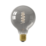 Calex Spiral Filament LED Bulb - E27 - G95 - Titanium