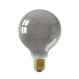 Calex Spiral Filament LED Bulb - E27 - G95 - Titanium