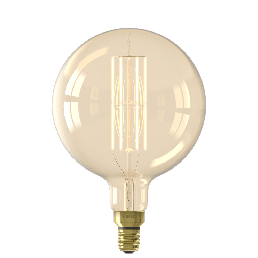 Calex Mega Globe Bulb - E27 - Filament - Gold