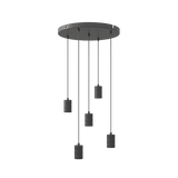 Calex Hanglamp - 5x E27 - 50cm - Zwart