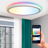 Calex Smart Halo LED-Deckenleuchte Weiß – 40 cm – RGB+Warmweiß – 25 W