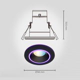 Calex Smart Halo Downlight - RGB + CCT - Black