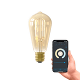Calex Smart LED Bulb - E27 - Filament - ST64 - CCT - Gold