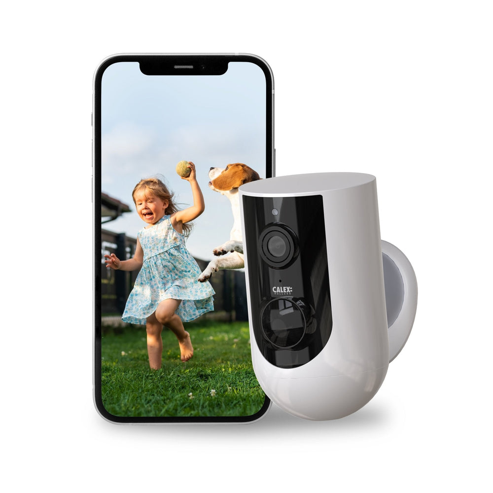 Calex Smart Outdoor Camera - 2K - Wireless - White