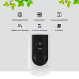 Calex Smart Outdoor Camera - 2K - Wireless - White