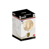 Calex Spiral Filament LED Bulb - E27 - G80 - Gold