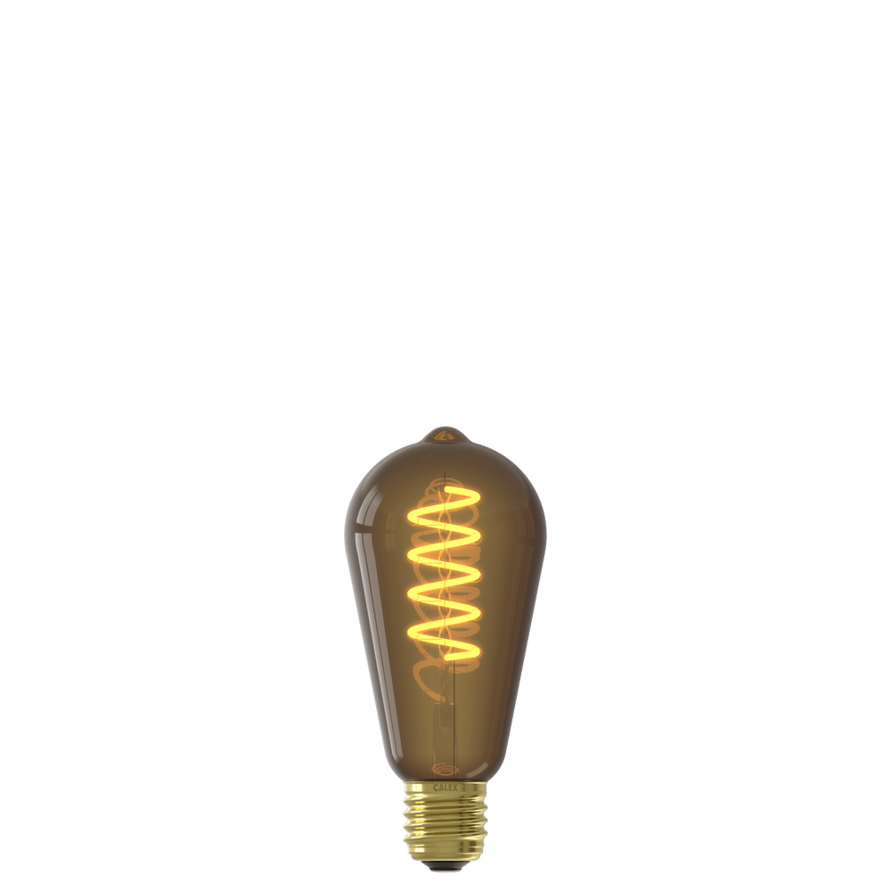 Calex Spiral Filament LED Bulb - E27 - ST64 - Natural