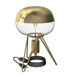 Calex Table Fixture Tripod - E27 - Gold