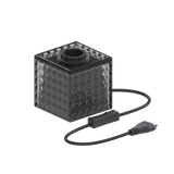 Calex TafelLamp Vierkant - E27 - Glas - Zwart