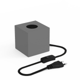 Calex TafelLamp Vierkant  - E27 - Grijs -  Excl. Lichtbron