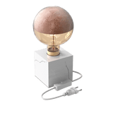 Calex Tafellamp Vierkant - E27 - Marmer - Wit