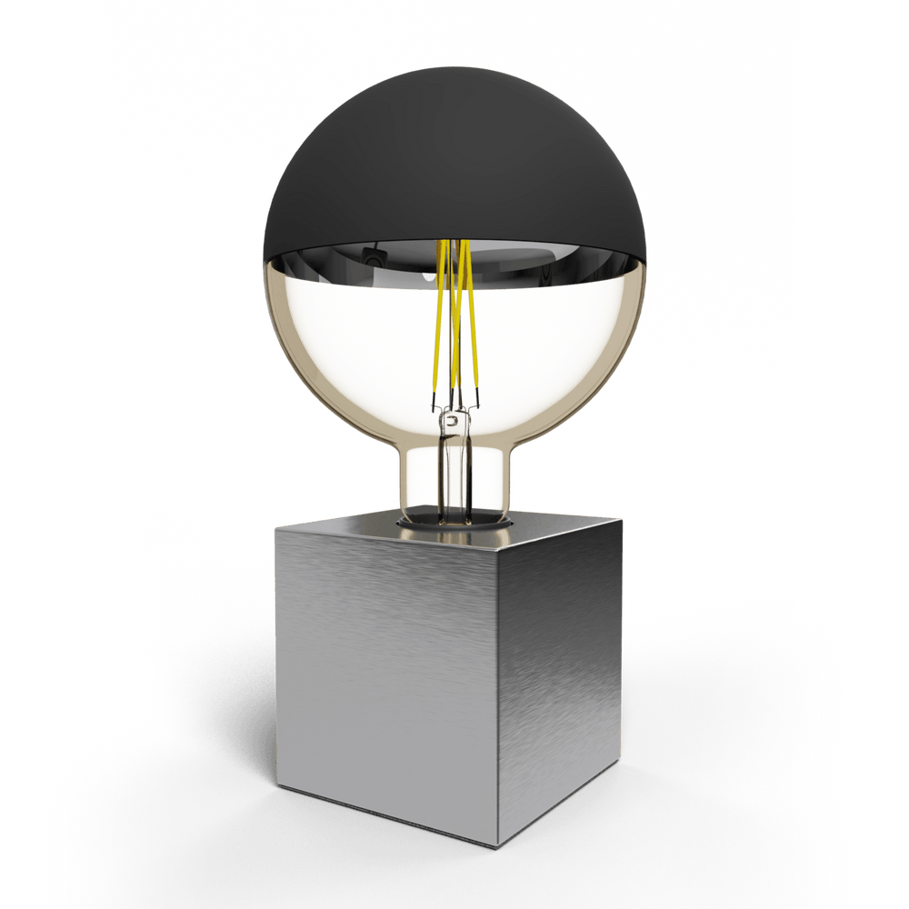 Calex Tafel Lamp Vierkant  - E27 - Zilver - Excl. lichtbron