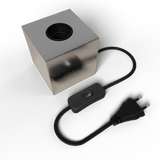 Calex Tafel Lamp Vierkant  - E27 - Zilver - Excl. lichtbron