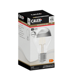 Calex Top Mirror Bulb - E27 - Filament - A60 - Chrome