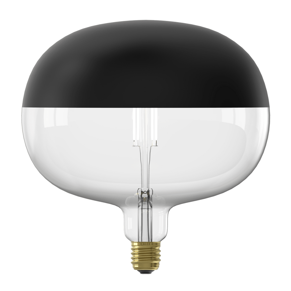 Calex Top mirror Bulb - E27 - Filament - Boden - Black