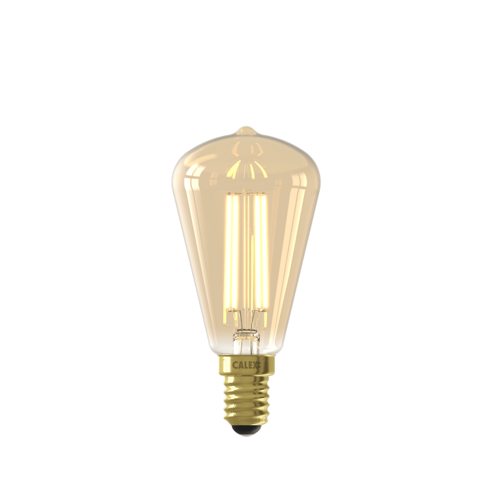 Calex Warm Filament LED Lamp - E14 - ST48 - Goud