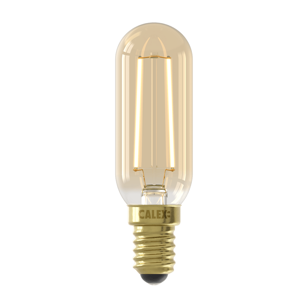 Calex Warm Filament LED Lamp - E14 - T25 - Goud