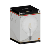 Calex Warm Filament LED Lamp - E27 - G125 - Helder - 4.5W - Dimbaar