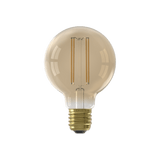 Calex Ampoule LED à filament chaud - E27 - G80 - Doré