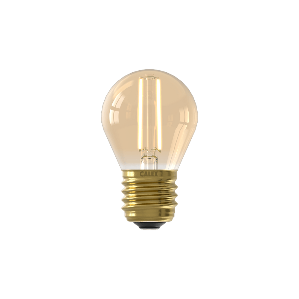 Calex Warm Filament LED Lamp - E27 - P45 - Gold