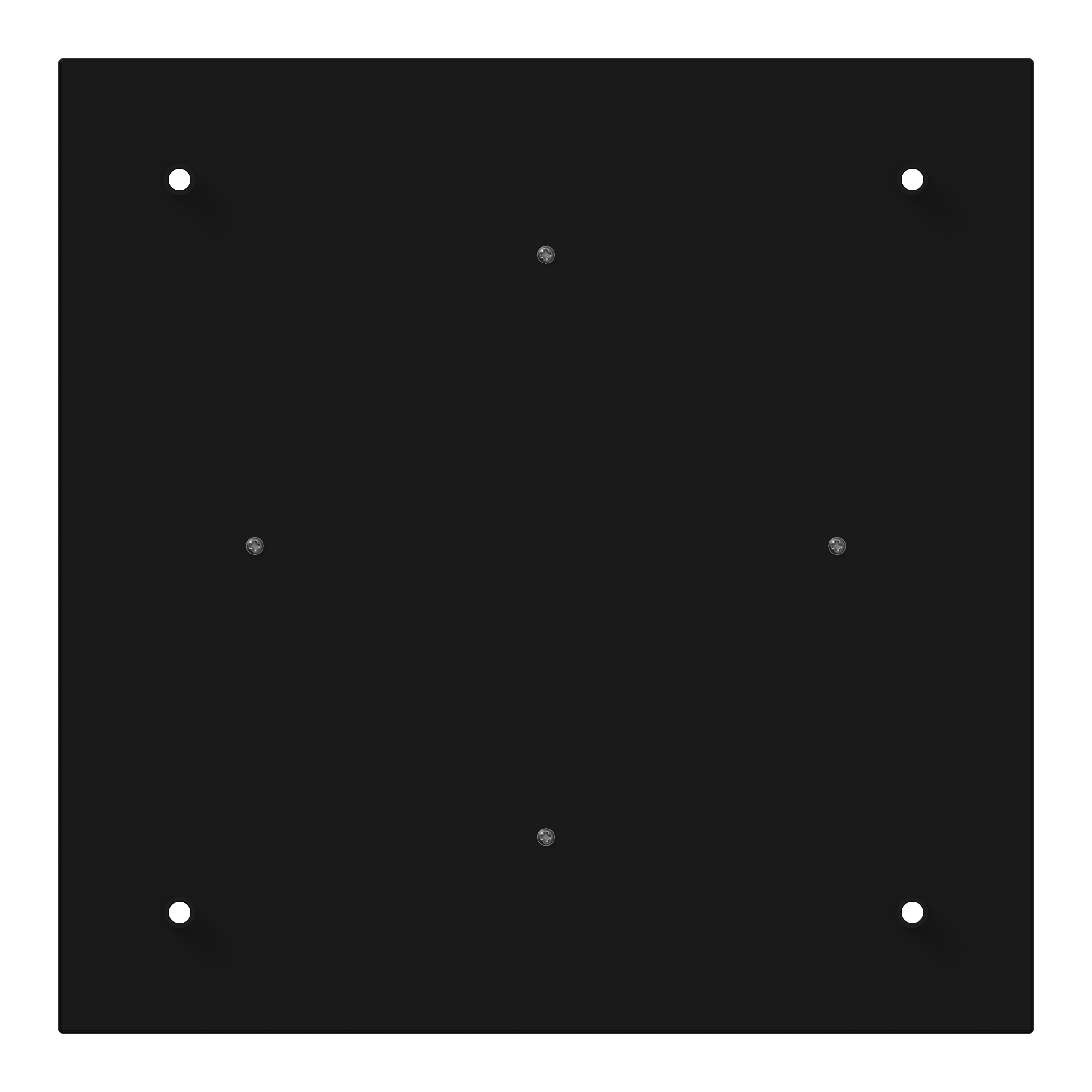 Calex Creations Ceiling plate - Black - 4 holes