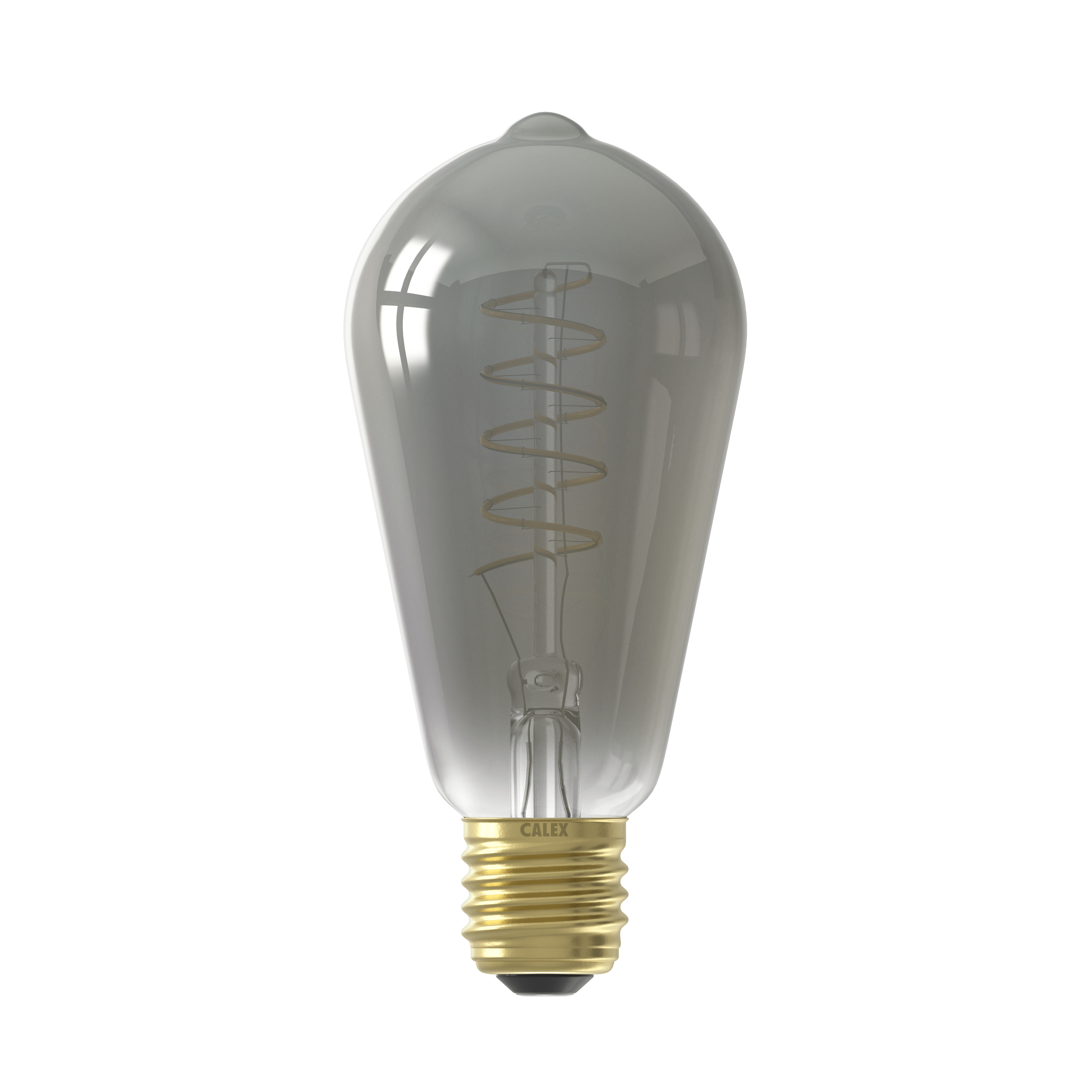 Calex Spiral Filament LED Bulb - E27 - ST64 - Titanium