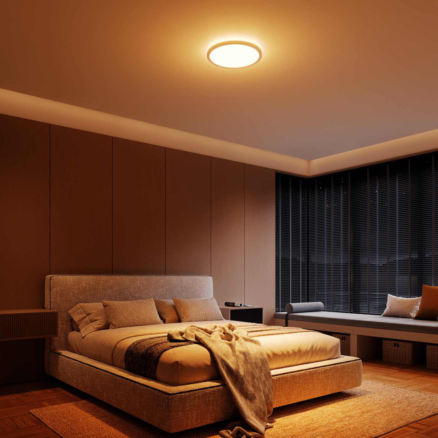 Calex Smart Halo Plafondlamp - 30cm - RGB + CCT - Wit