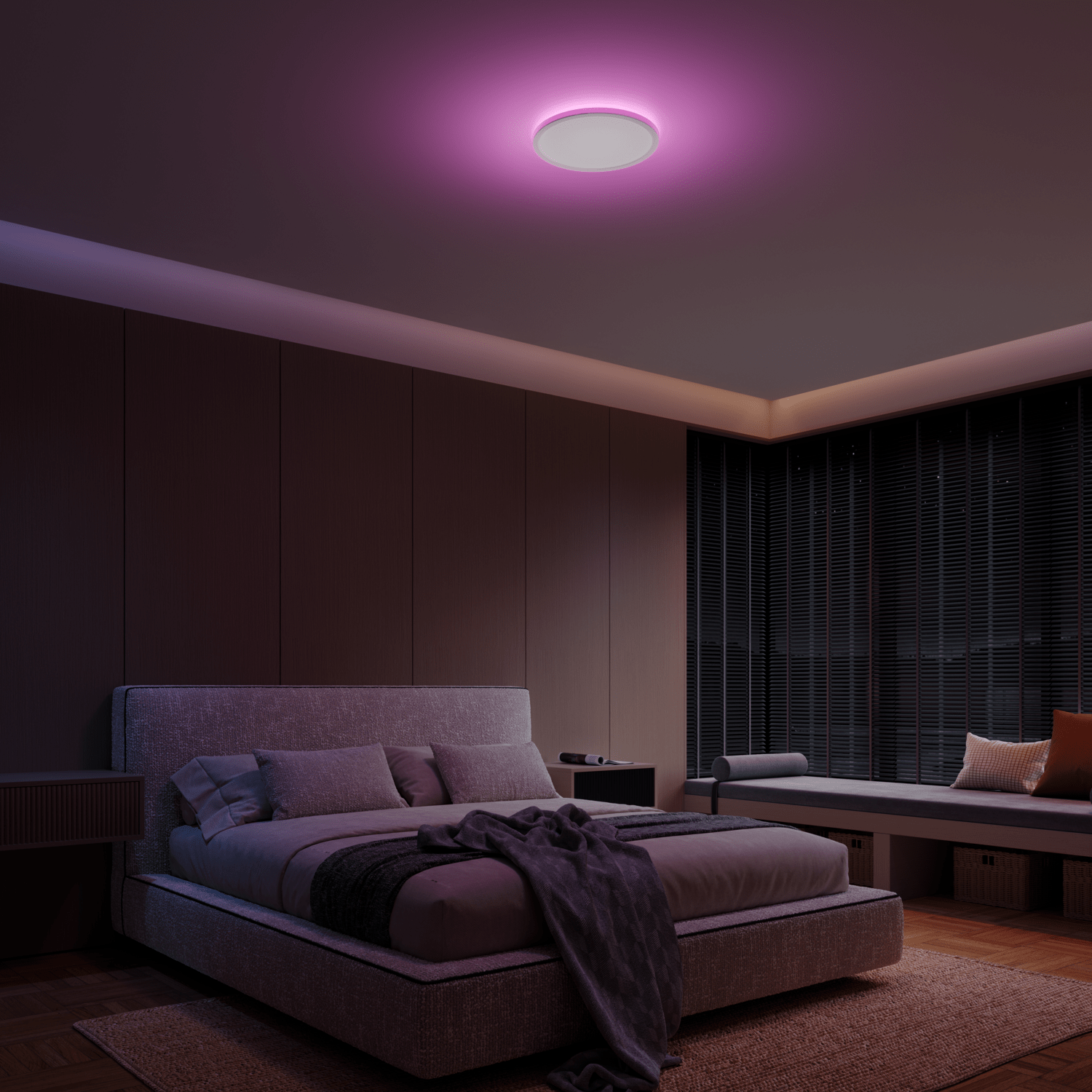 Calex Smart Halo Plafondlamp - 30cm - RGB + CCT - Wit