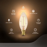Calex Smart LED Filament Lamp - E14 - B35 - CCT - Goud