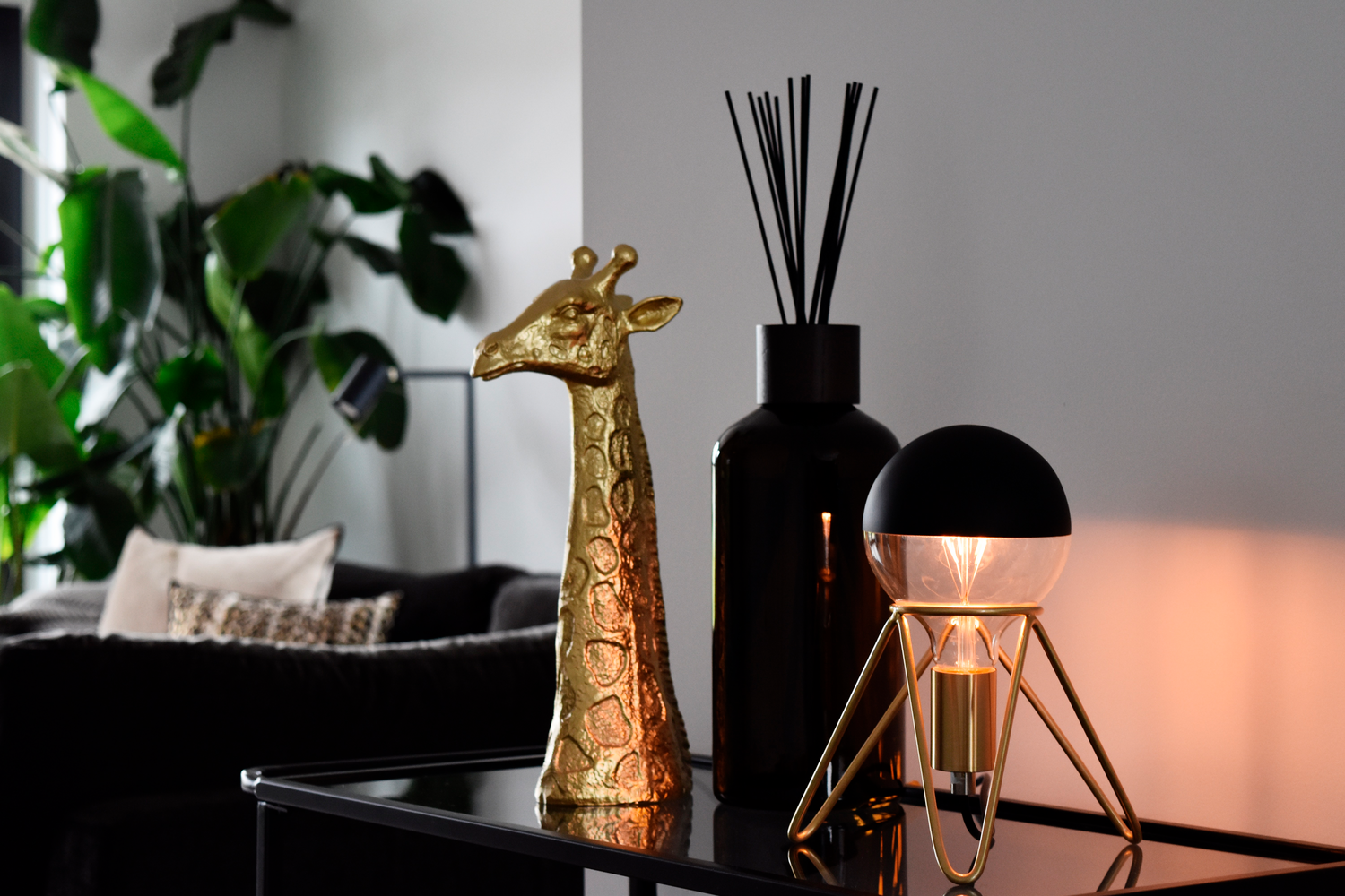 Calex Tafel Armatuur Tripod - E27 - Goud