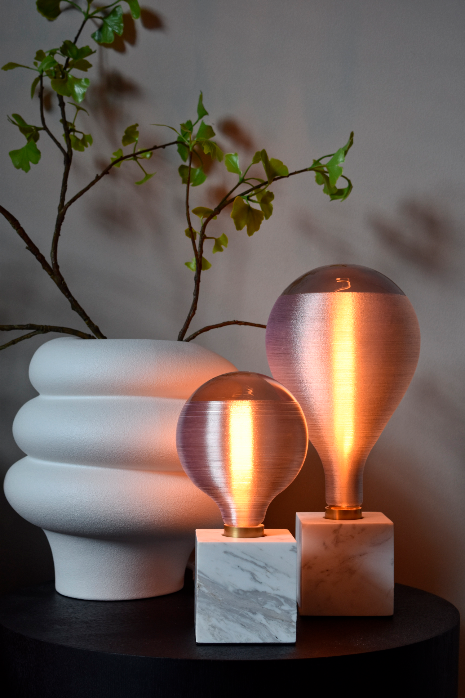 Calex Tafellamp Vierkant - E27 - Marmer - Wit