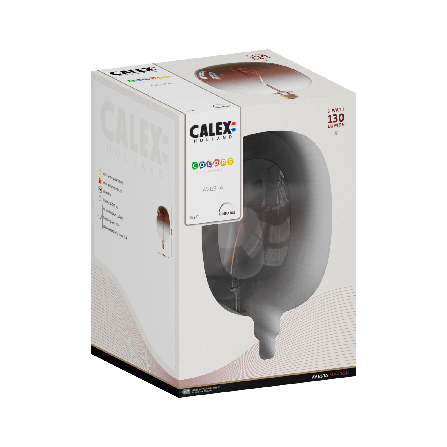 Calex Avesta Marron LED Bulb - E27 - Marron