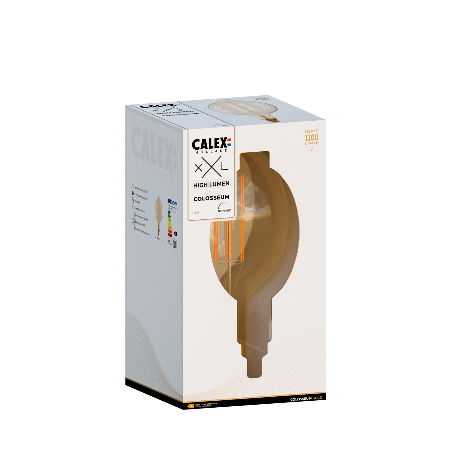 Calex Colosseum Bulb - E27 - Filament - Gold