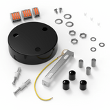 Calex Creations Plaque de Plafond - 3 trous - Noir